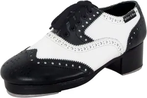 Miller & Ben Tap Shoes; Triple Threat; Black & White Royal Professional Tap Shoes (42.5 EU)