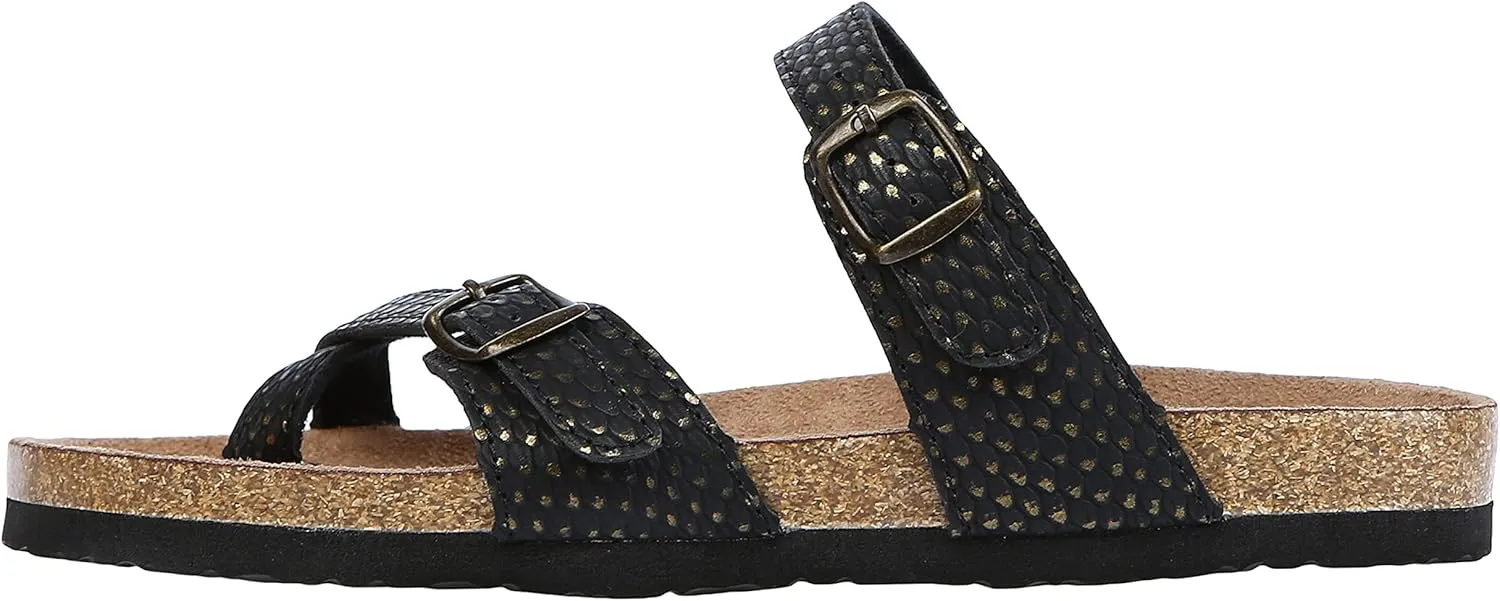 Northside Womens Anya Leather Strap Cork Sandal
