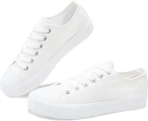 Obtaom Unisex Canvas Shoes Low Top Fashion Sneakers Slip on Walking Shoe