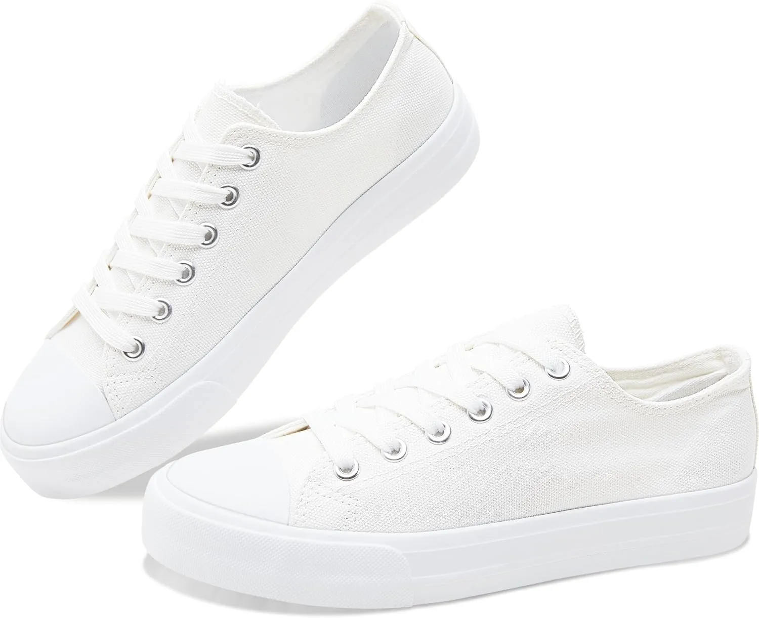 Obtaom Unisex Canvas Shoes Low Top Fashion Sneakers Slip on Walking Shoe