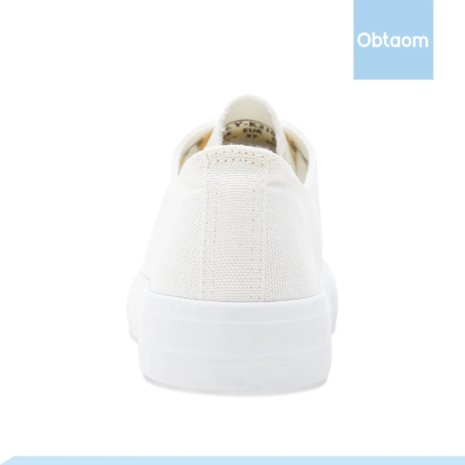 Obtaom Unisex Canvas Shoes Low Top Fashion Sneakers Slip on Walking Shoe