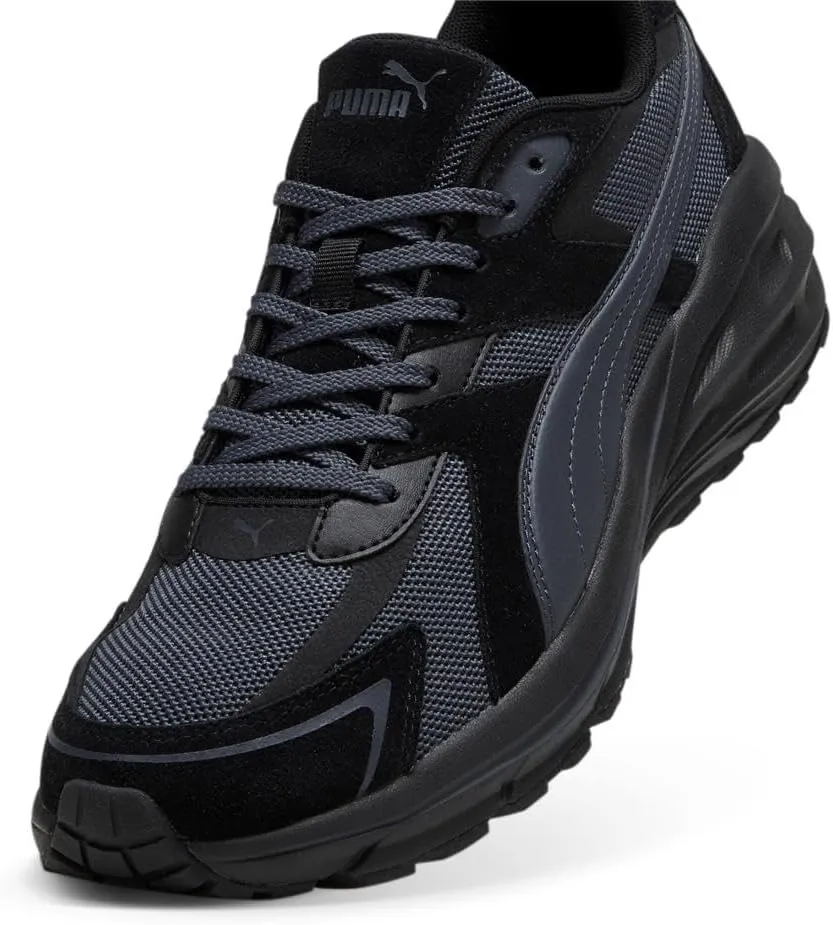 PUMA Men's Hypnotic Leather Shoes, Black-Strong Gray, 10.5