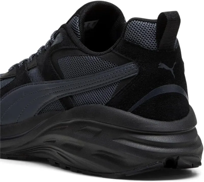 PUMA Men's Hypnotic Leather Shoes, Black-Strong Gray, 10.5