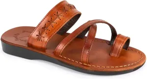 Rachel - Leather Criss Cross Sandal - Womens Sandals