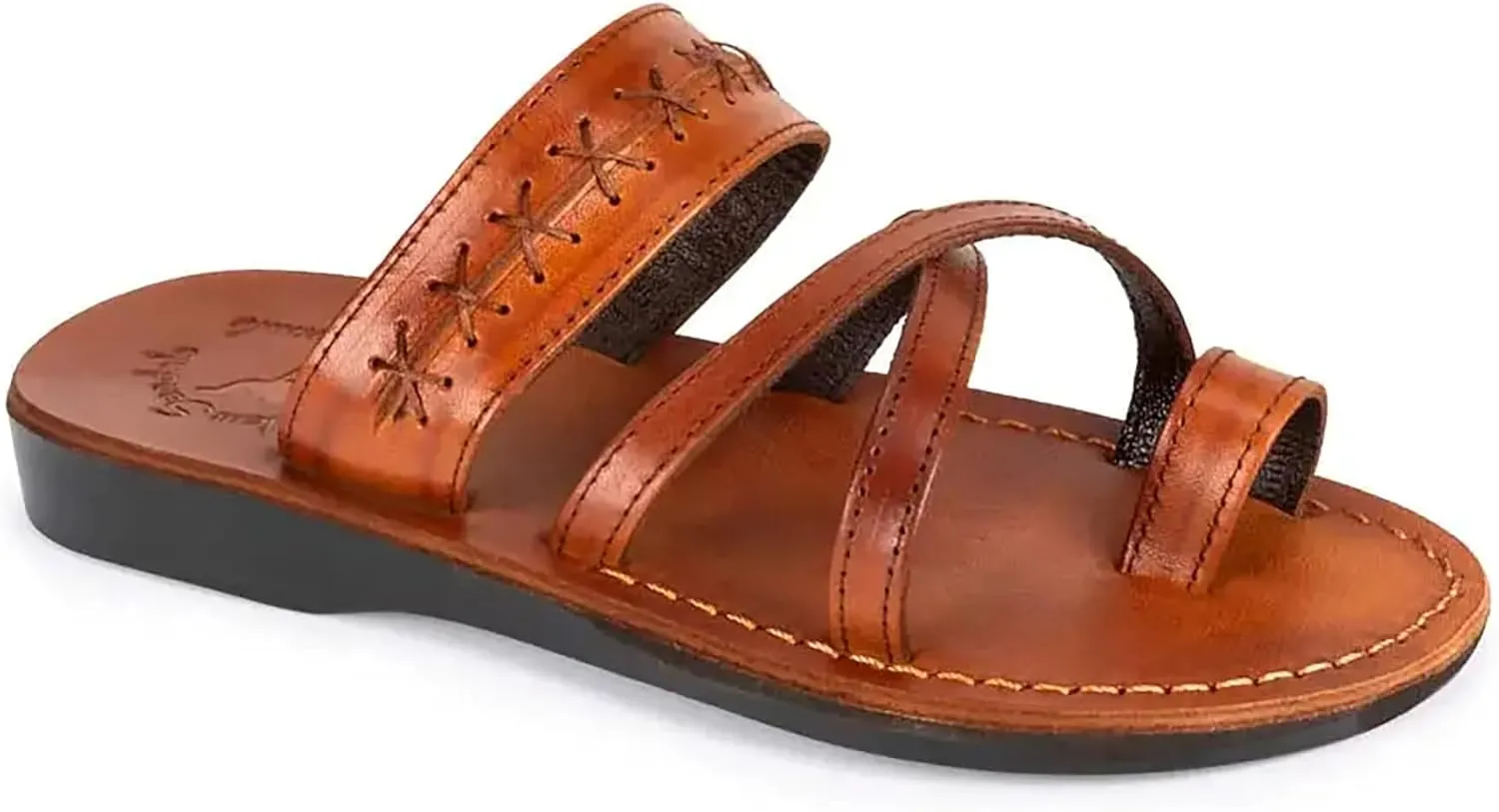 Rachel - Leather Criss Cross Sandal - Womens Sandals