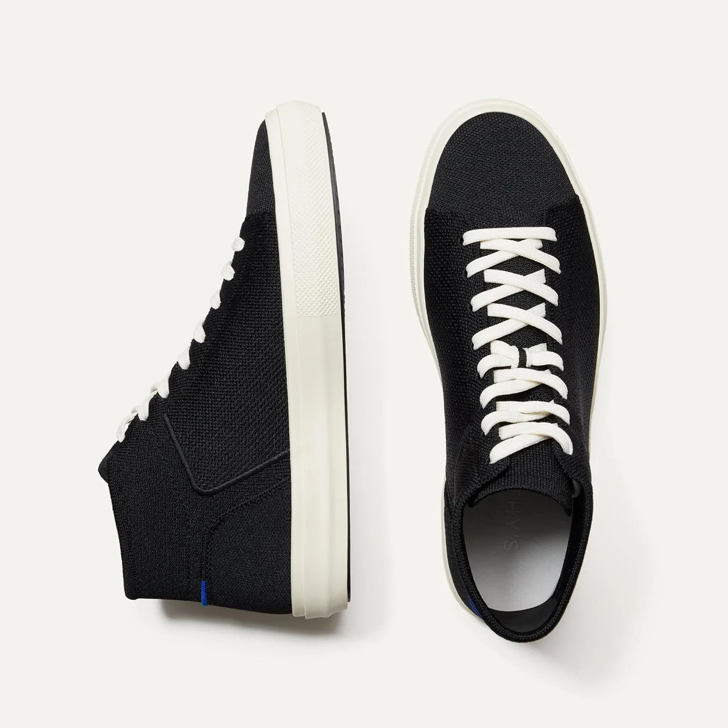 Rothy's The High Top, Men's Lace Up Sneaker for Walking & Casual Comfort, Made from Recycled Plastic Bottles & Machine Washable