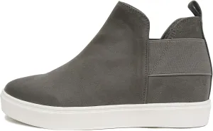 Soda Diana ~ Slip On Hidden Wedge Ankle Boot Fashion Sneaker with Elastic Gore Insets