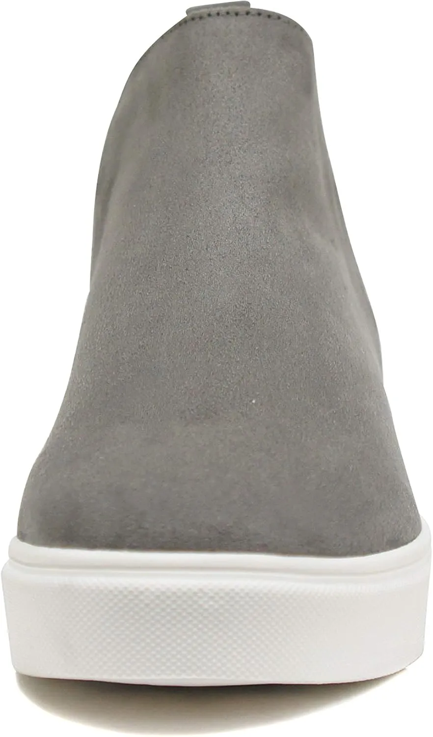 Soda Diana ~ Slip On Hidden Wedge Ankle Boot Fashion Sneaker with Elastic Gore Insets