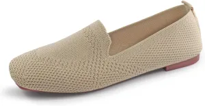 SOFMUO Women's Flats Shoes Knitted Lightweight Casual Slip On Loafers Soft Comfort Breathable Mesh Work Ballet Shoes…