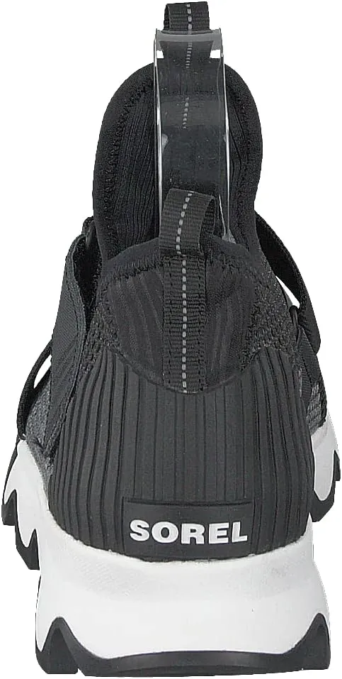 SOREL - Women’s Kinetic Sneak, Knit Sneaker with Scalloped Sole and Stretch Straps