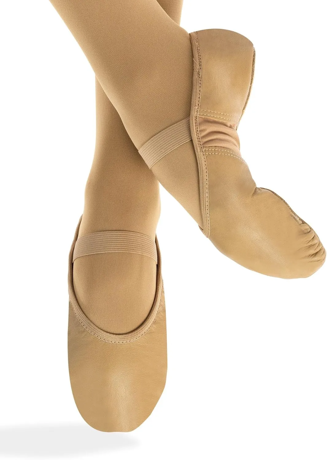 Theatricals Adult Spandex Arch Leather Split-Sole Ballet Shoes