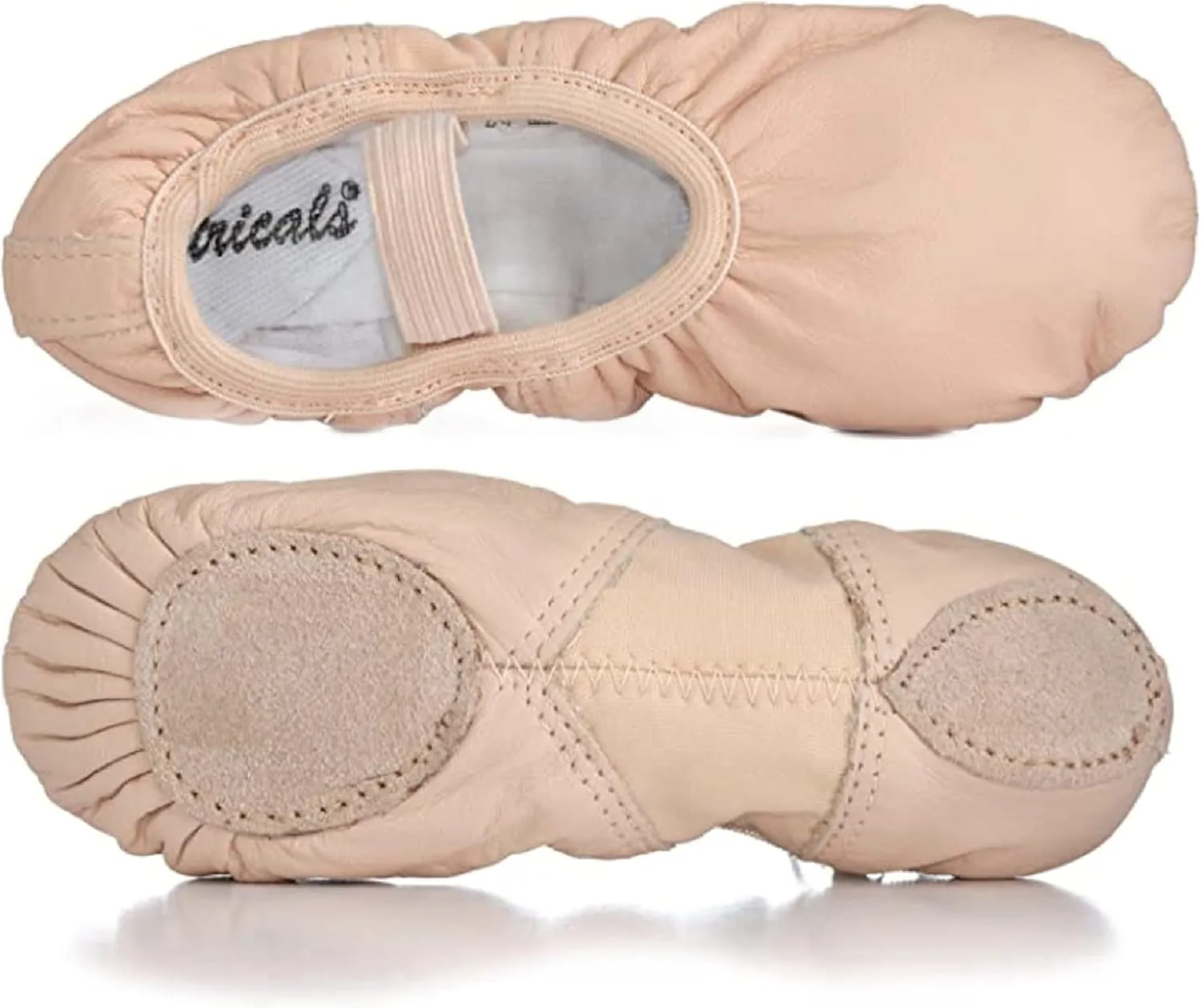 Theatricals Adult Spandex Arch Leather Split-Sole Ballet Shoes