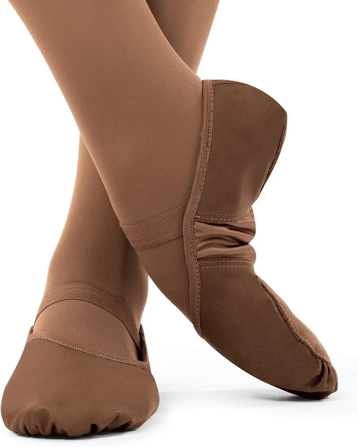 Theatricals Adult Spandex Arch Leather Split-Sole Ballet Shoes