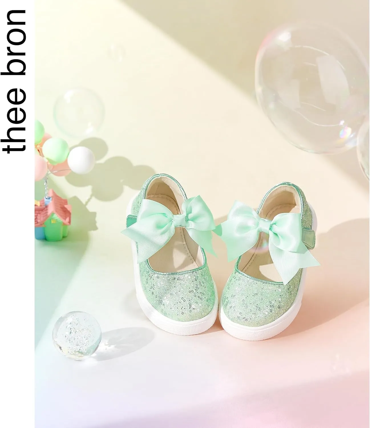 THEE BRON Toddler Shoes Girls Glitter Fashion Sneakers Sparkly Sequin Casual Shoes
