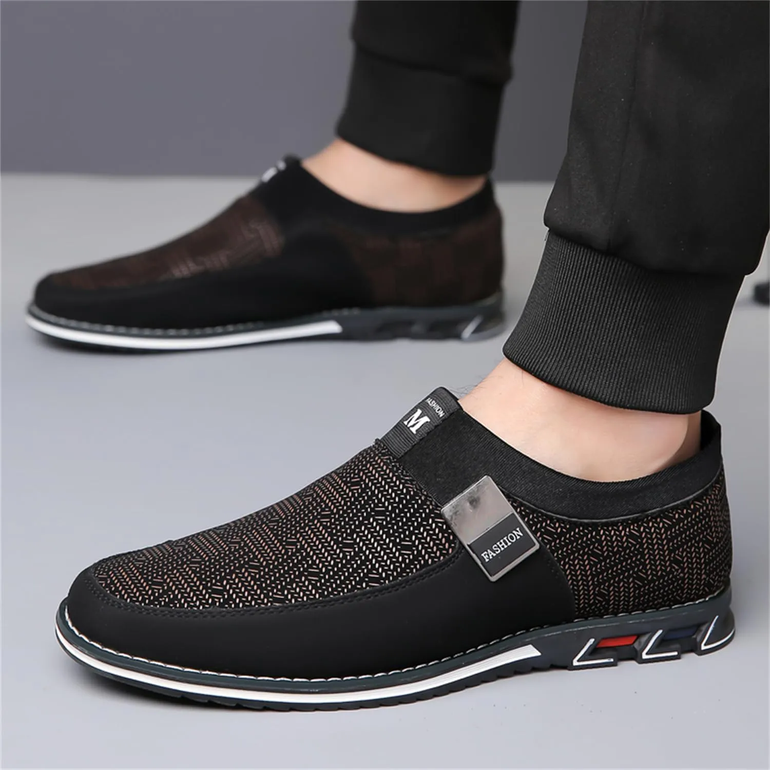 Veslesth Men Casual Shoes Sneakers Loafers Comfort Walking Shoes Fashion Driving Shoes Luxury Leather Shoes for Male Business Work Office Dress Outdoor