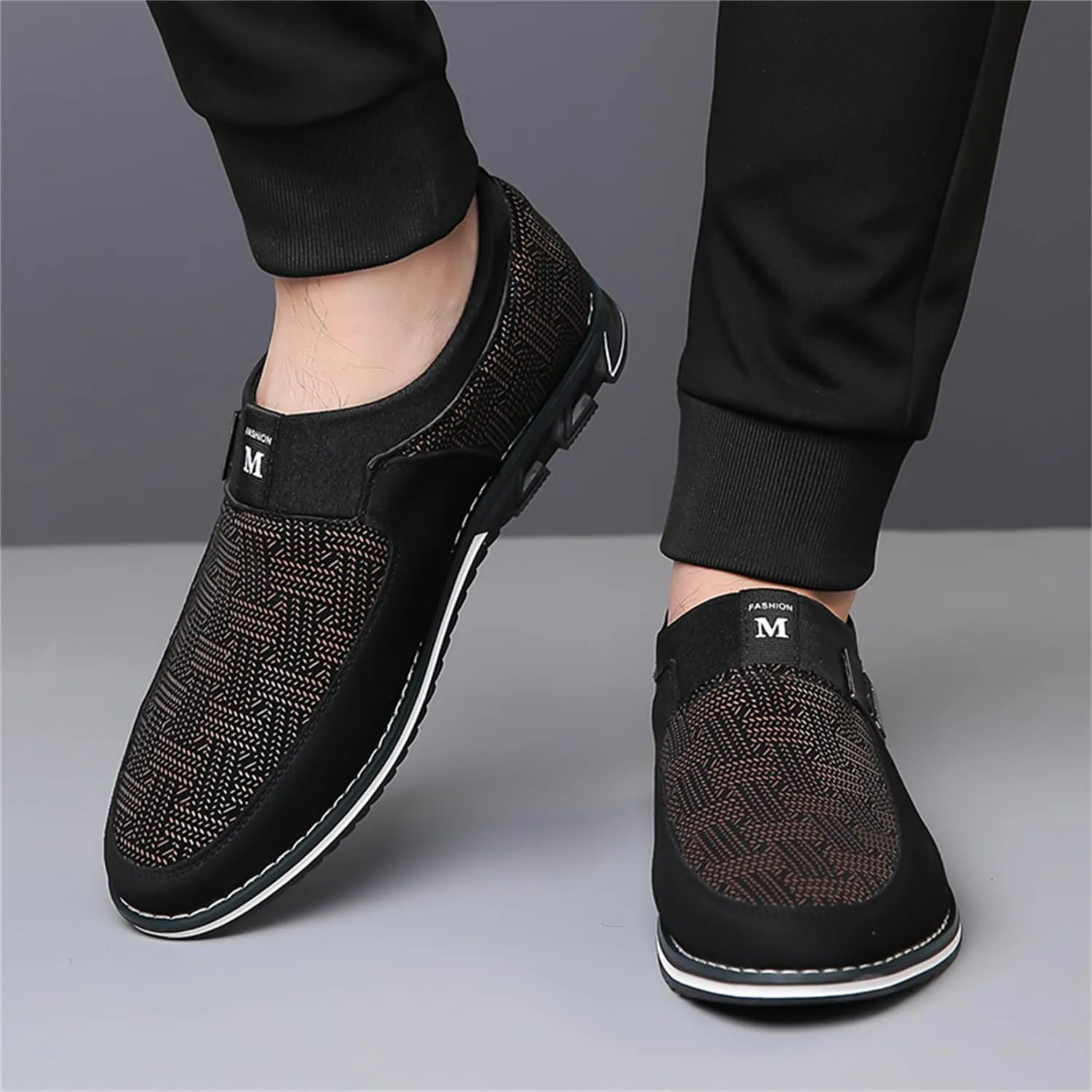 Veslesth Men Casual Shoes Sneakers Loafers Comfort Walking Shoes Fashion Driving Shoes Luxury Leather Shoes for Male Business Work Office Dress Outdoor