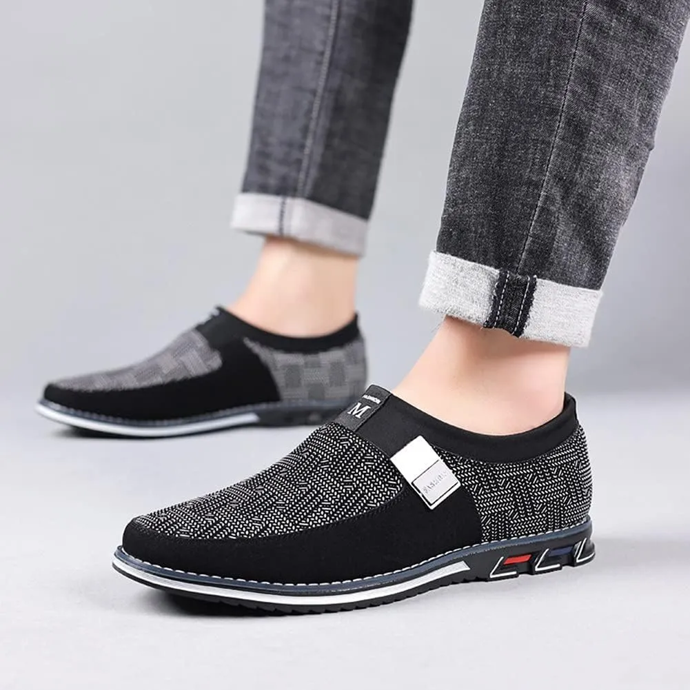 Veslesth Men Casual Shoes Sneakers Loafers Comfort Walking Shoes Fashion Driving Shoes Luxury Leather Shoes for Male Business Work Office Dress Outdoor