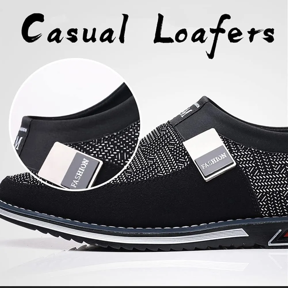Veslesth Men Casual Shoes Sneakers Loafers Comfort Walking Shoes Fashion Driving Shoes Luxury Leather Shoes for Male Business Work Office Dress Outdoor