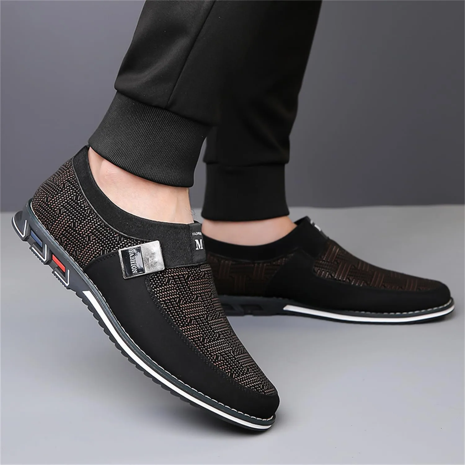 Veslesth Men Casual Shoes Sneakers Loafers Comfort Walking Shoes Fashion Driving Shoes Luxury Leather Shoes for Male Business Work Office Dress Outdoor