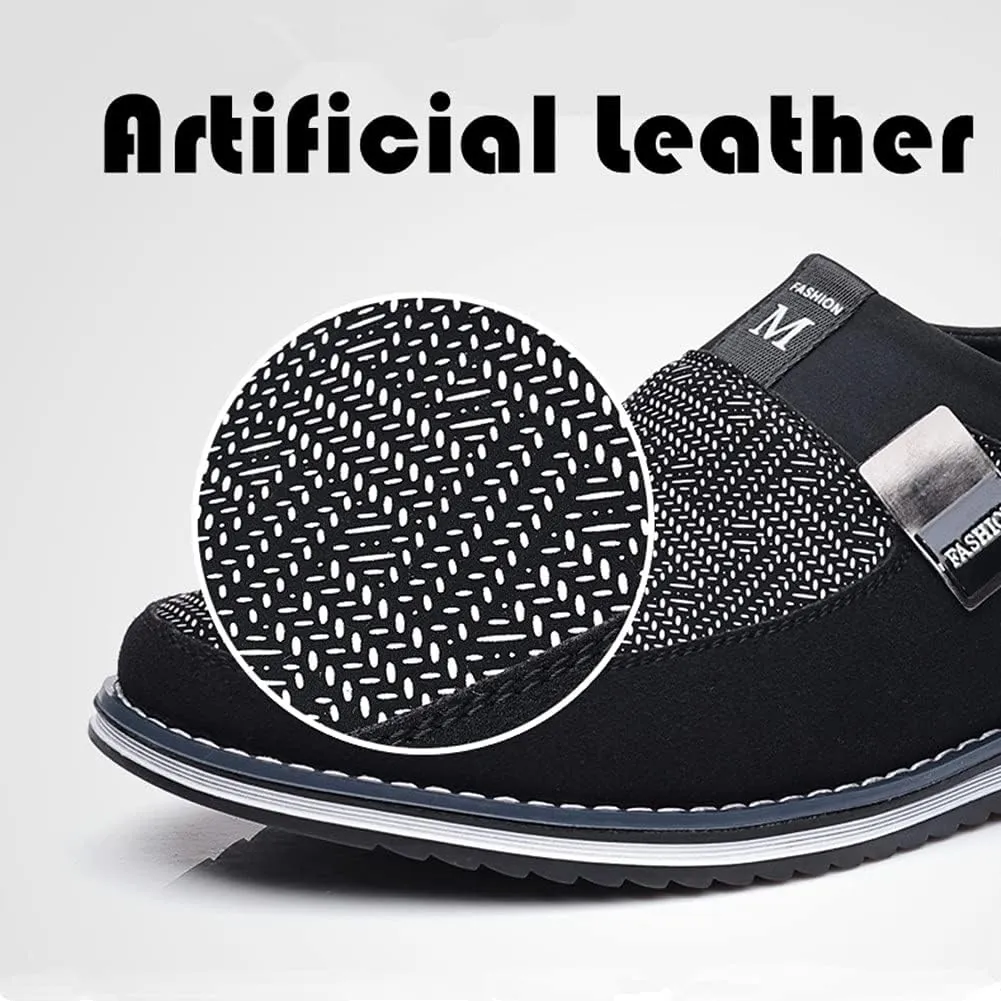 Veslesth Men Casual Shoes Sneakers Loafers Comfort Walking Shoes Fashion Driving Shoes Luxury Leather Shoes for Male Business Work Office Dress Outdoor