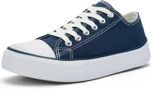 Women's Canvas Tennis Casual Walking for Women Fashion Sneaker Wide Toe Shoes