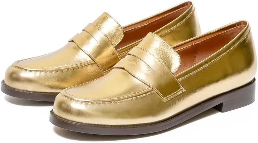 Women's Classic Flat Leather Penny Loafer