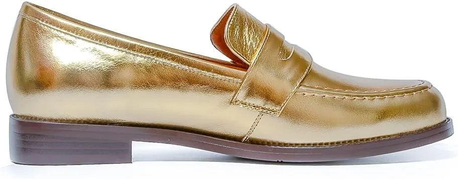 Women's Classic Flat Leather Penny Loafer