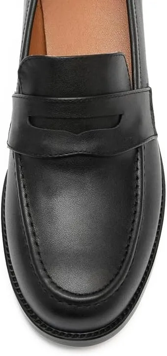 Women's Classic Flat Leather Penny Loafer