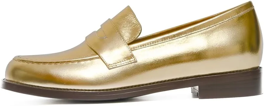 Women's Classic Flat Leather Penny Loafer