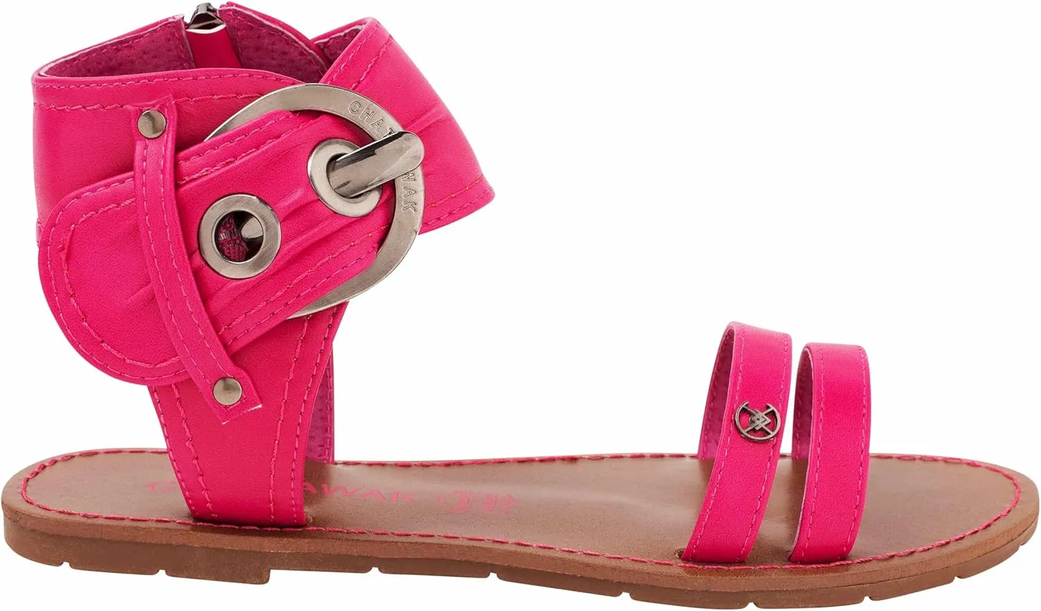 Women's Flat Mule, Fuchsia, 7
