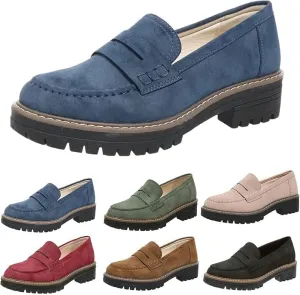 Womens Loafers Shoes Platform Chunky Penny Loafer Women's Slip-on Loafers Comfort Casual Fashion Business Work Shoes