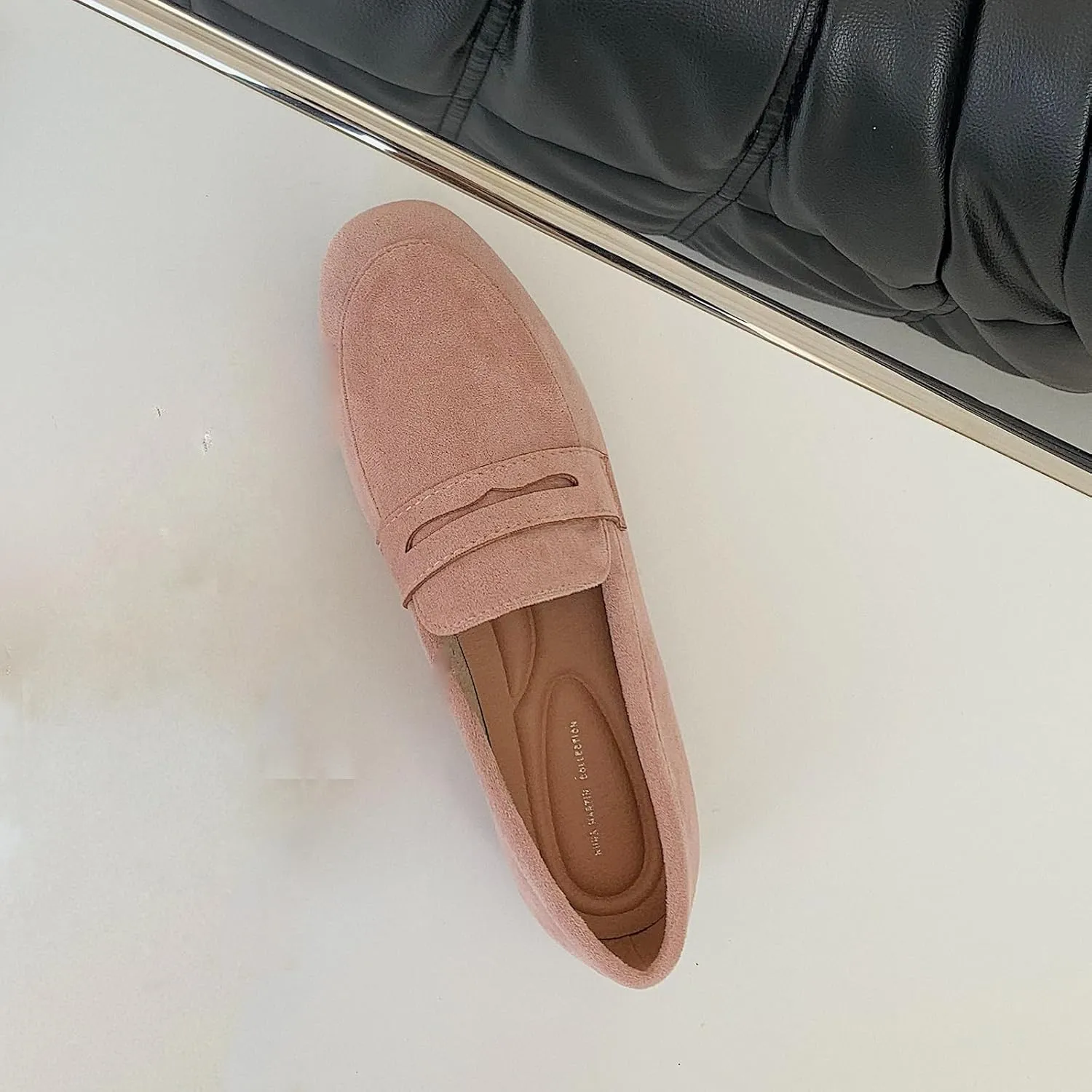 Women's Slip On Platform Loafers Lace-Up Round Toe Penny Loafers Non-Slip Comfort Casual Dressy School Shoes