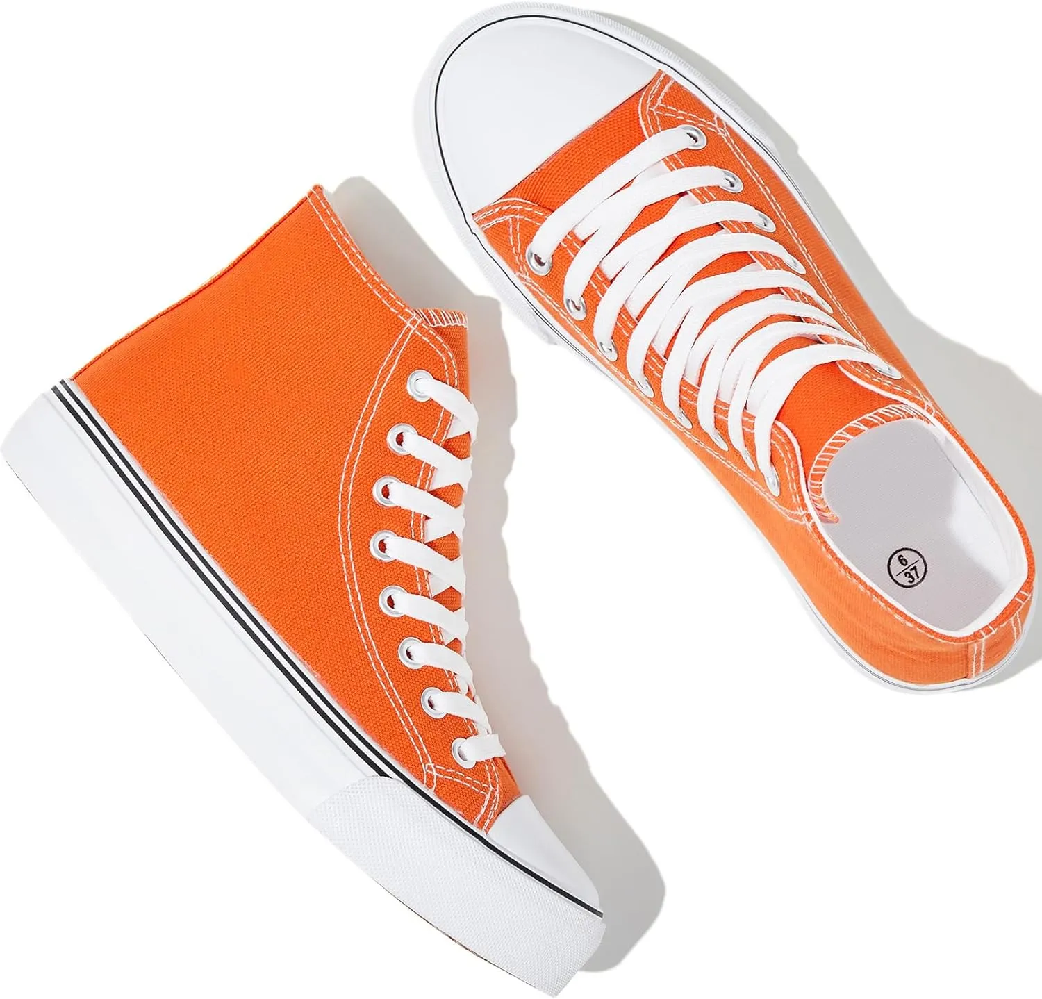 yageyan Womens High Top Canvas Sneakers Lace up Fashion Shoes for Women Casual Classic